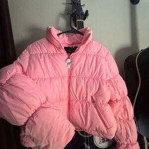 Barbie Pink Puffer Coat